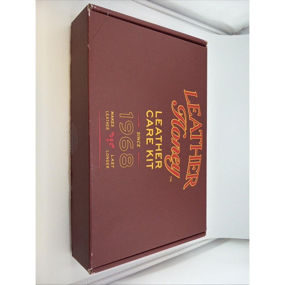 Leather Honey Leather Care Kit: Cleaner, Conditioner,2 Applicator Clothes New OB